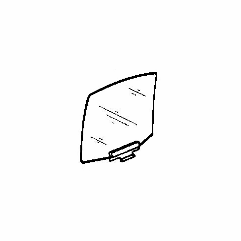 DIY Rear Door Glass Passenger Mercedes Benz 300E Sedan 1986-1993 Used