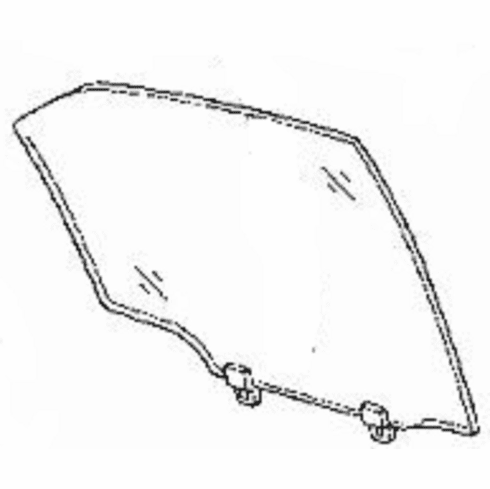 DIY Rear Door Glass Passenger Side Acura TL 4 Door Sedan 2003