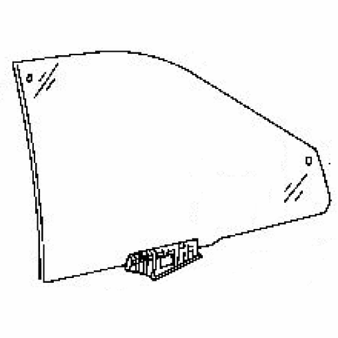 DIY Rear Door Glass Passenger Side Audi A8L 4 Door Sedan 2000-2003