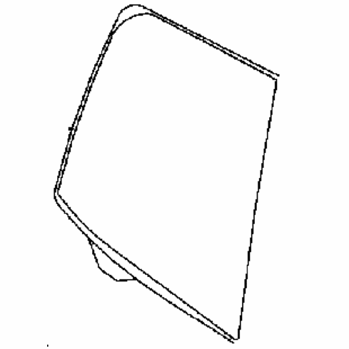 DIY Rear Door Glass Passenger Side BMW I3 4 Door Hatchback 2014-2017