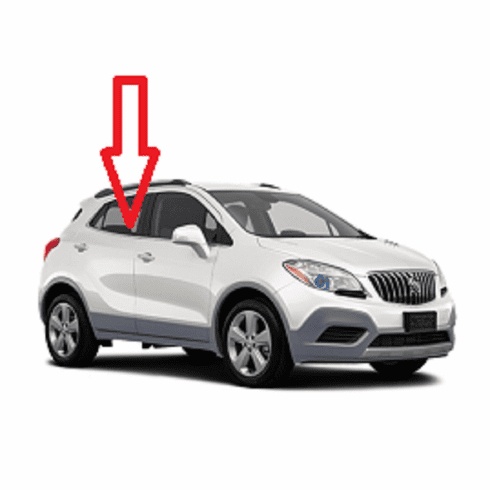 DIY Rear Door Glass Passenger Side Buick Encore Utility 2013-2017