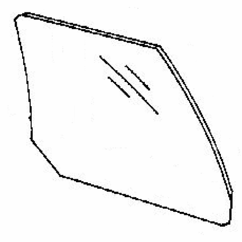 DIY Rear Door Glass Passenger Side Buick Skylark Sedan 1986-1991