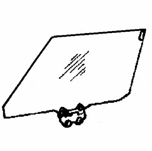 DIY Rear Door Glass Passenger Side Cadillac Fleetwood  Sedan 1980  1984