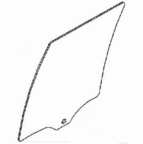 DIY Rear Door Glass Passenger Side Ford F series F450 Super Cab 2017 - 2022