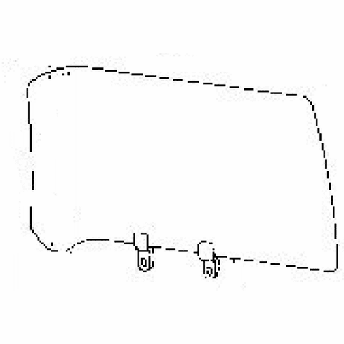 DIY Rear Door Glass Passenger Side Hyundai Elantra 1996-2000