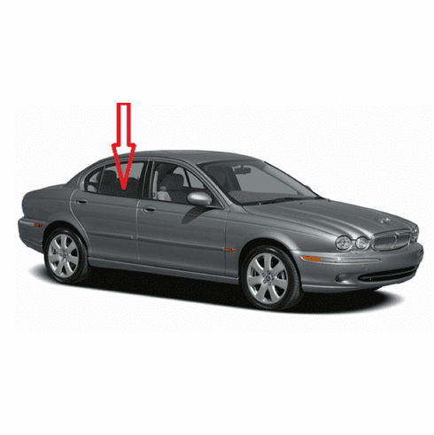 DIY Rear Door Glass Passenger Side Jaguar X Type Sedan 2002-2008