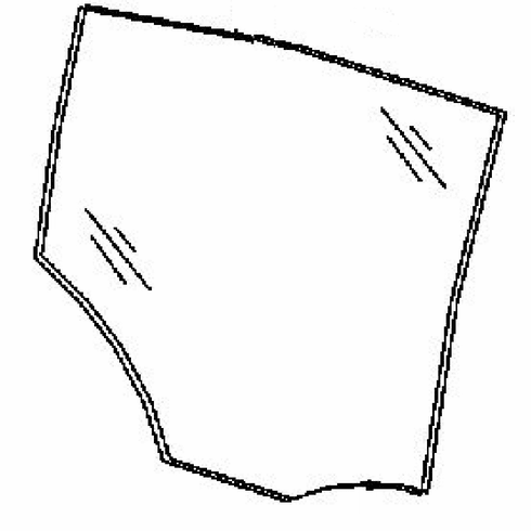 DIY Rear Door Glass Passenger Side Jaguar XFR 4 Door Sedan 2010-2015