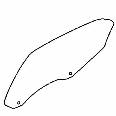DIY Rear Door Glass Passenger Side KIA Spectra 4 Door Sedan 2005-2009