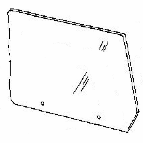 DIY Rear Door Glass Passenger Side Lincoln Continental Sedan 1989-1993