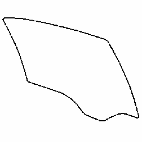 DIY Rear Door Glass Passenger Side Mercedes C300 Sedan 2012-2014