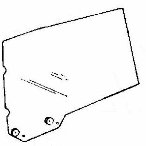 DIY Rear Door Glass Passenger Side Mercury Marquis 1983-1986