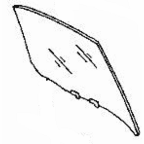 DIY Rear Door Glass Passenger Side Nissan Sentra 4 Door Sedan 95-99 