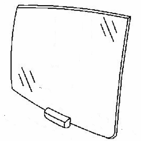 DIY Rear Door Glass Passenger Side Saab 9-3 4 Door Sedan 2003-2011