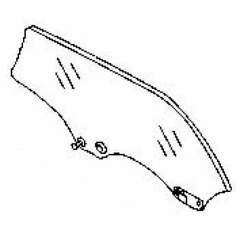 Rear Passenger Side Door Glass Subaru Baja 4 Door Crew Cab 2003-2007