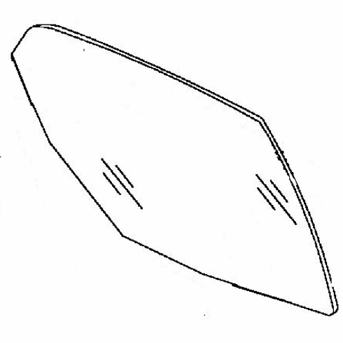 Rear Passenger Side Door Glass Suzuki Esteem 4 Door Sedan 1995-2002