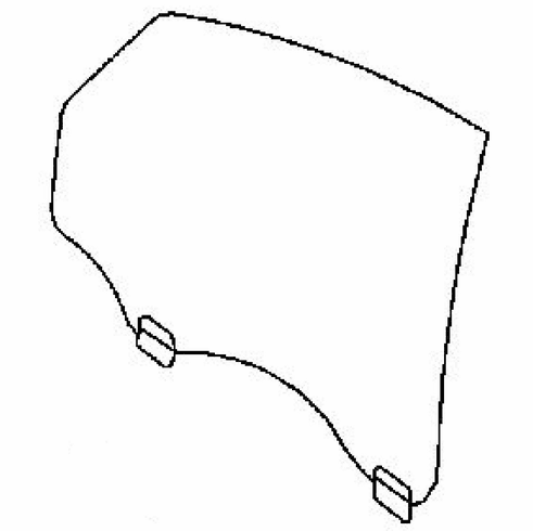 DIY Rear Door Glass Passenger Side Volvo S40 2.5L ENG Sedan 2004