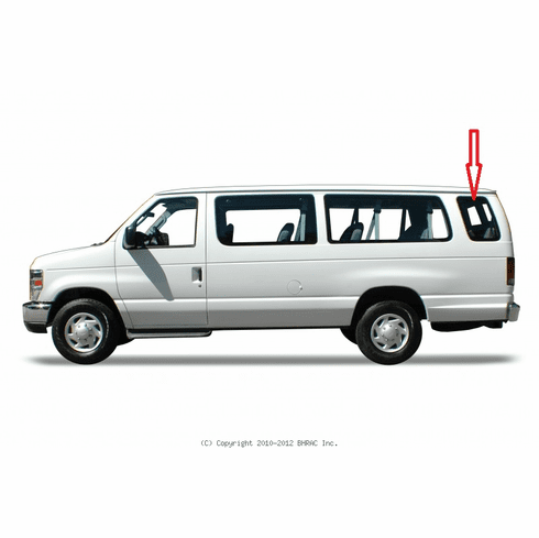 DIY Rear Quarter Glass Driver Side Ford Econoline Extended Van 93-98