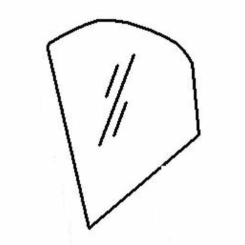 DIY Rear Vent Glass Driver Side  Daewoo Leganza Sedan 1998-2002