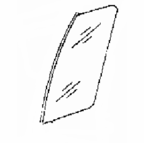 DIY Rear Vent Glass Driver Side Dodge Shadow Hatchback 1988