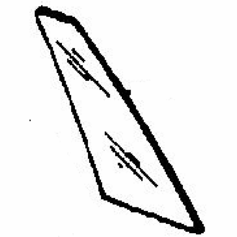 DIY Rear Vent Glass Driver Side Lincoln Continental Sedan 1984-1985