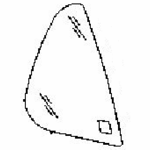 DIY Rear Vent Glass Passenger Mercedes Benz ML430 Utility 1999-2001