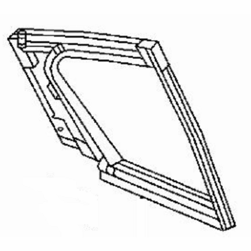 DIY Rear Vent Glass Passenger Side Acura TL 4 Door Sedan 2009-2014