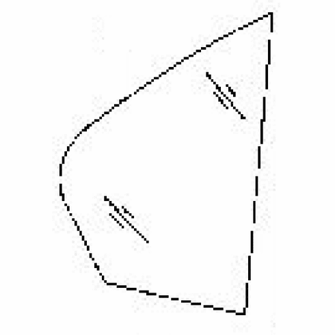 DIY Rear Vent Glass Passenger Side BMW 528 4 Door Sedan 1997-2000