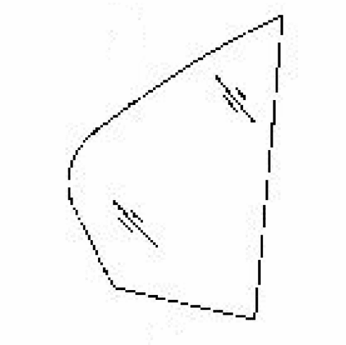 DIY Rear Vent Glass Passenger Side BMW 540 4 Door Sedan 1997-2003