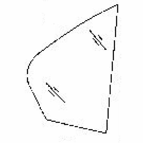 DIY Rear Vent Glass Passenger Side BMW M5 4 Door Sedan 2000-2003