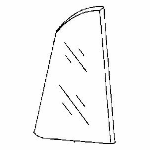 DIY Rear Vent Glass Passenger Side Buick Skylark Sedan 1986-1991