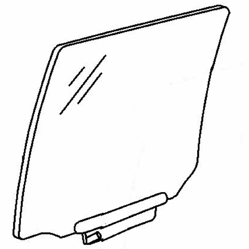 DIY Rear Vent Glass Passenger Side Lexus GX 470 Utility 2003-2007