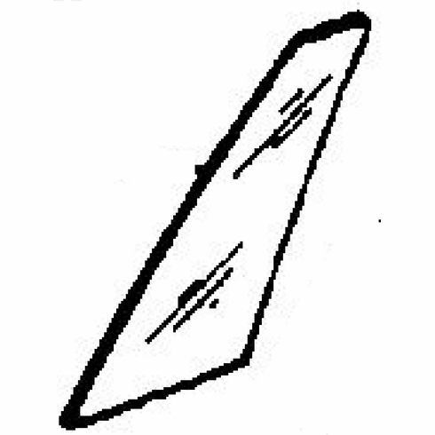 DIY Rear Vent Glass Passenger Side Lincoln Continental Sedan 1982-1987