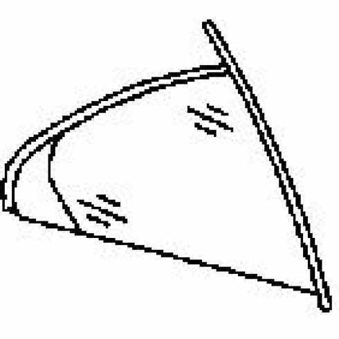 DIY Rear Vent Glass Passenger Side Mercedes Benz E350 Sedan 2006-2009