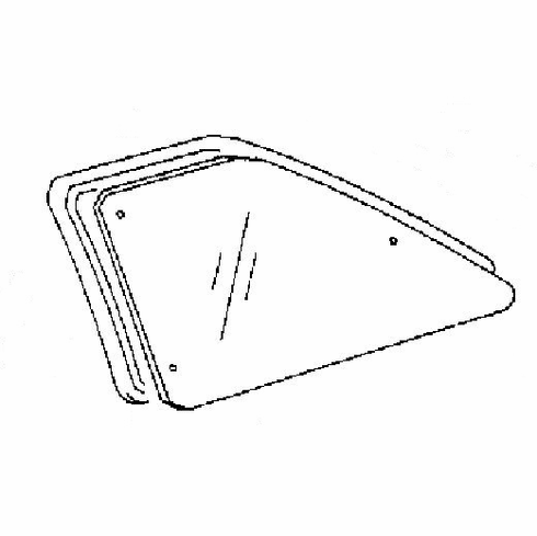 DIY Side Glass Driver Side Toyota 4Runner 2 Door Utility 1990 1991