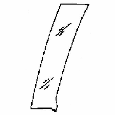 DIY Vent Glass Passenger Side Jeep J Series  utility 1973-1977