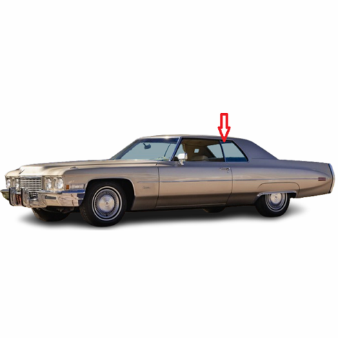 Driver Quarter Side Door Glass Cadillac Calais 2 Door Coupe 1971-1972