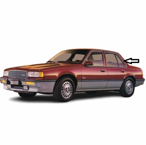 Driver Quarter Side Door Glass Cadillac Cimarron 2 Door Coupe 1982-1985