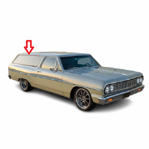 Driver Quarter Side Door Glass Chevrolet Chevelle 2 Door Station Wagon 1964-1965