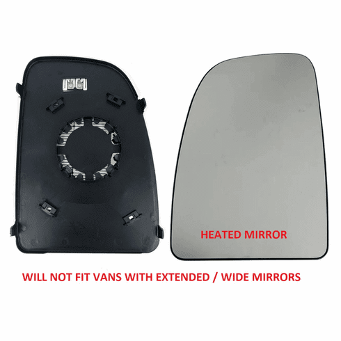 Driver Side Mirror Glass Heated Ram Promaster 1500 2500 3500 14-24