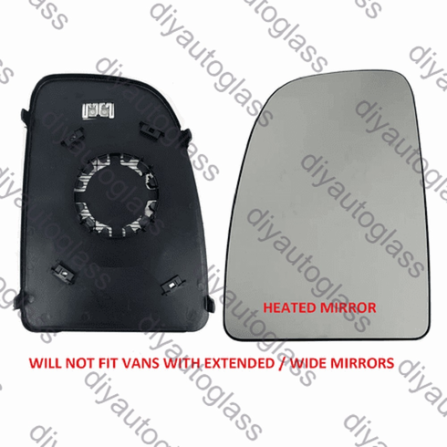 Driver Side Mirror Glass Heated Ram Promaster 1500 2500 3500 14-24