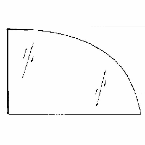 Driver Side Quarter Glass BMW 318 2 Door Convertible 1987-1993