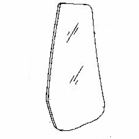 Driver Side Quarter Glass Ford Mustang 2 Door Convertible 1983-1993