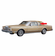 Driver Side Quarter Glass Lincoln Continental 2 Door Coupe 1980