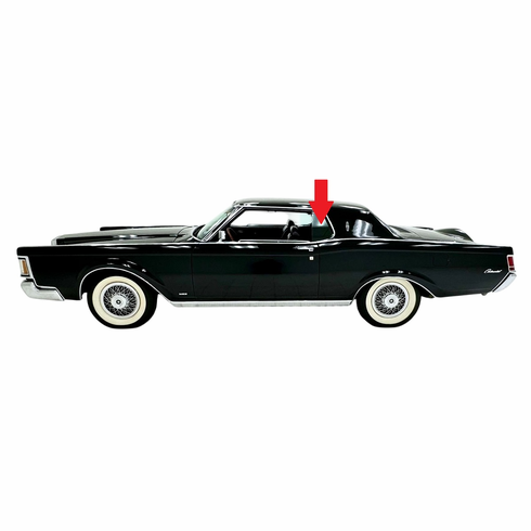 Driver Side Quarter Glass Lincoln Continental 2 Door Hardtop 1970