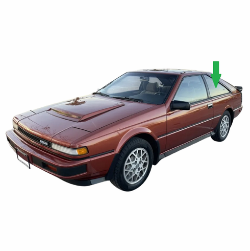 Driver Side Quarter Glass Nissan 200SX 2 Door Hatchback 1984-1988