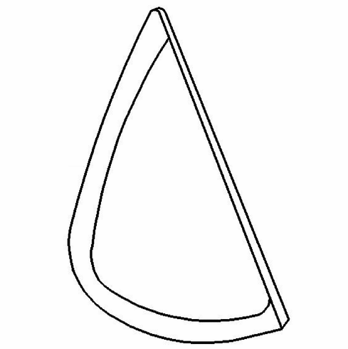 Driver Side Quarter Glass Subaru GL 2 Door Hatchback 1980-1989