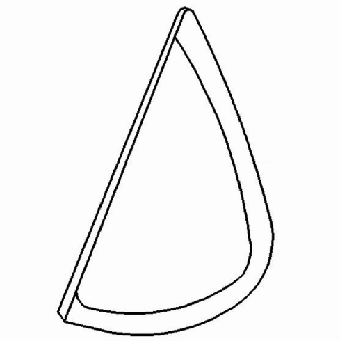 Driver Side Quarter Glass Subaru GL 4 Door Sedan 1985-1989