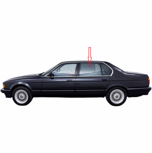 Driver Side Rear Door Glass BMW 735 735I 1988-1994 Left Window