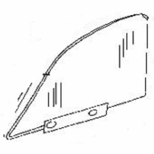 Front Door Glass Driver Side BMW 525 2001-2003 4 Door Station Wagon