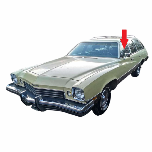 Front Door Glass Driver Side Buick Century 1973-1977 4 Door Station Wagon